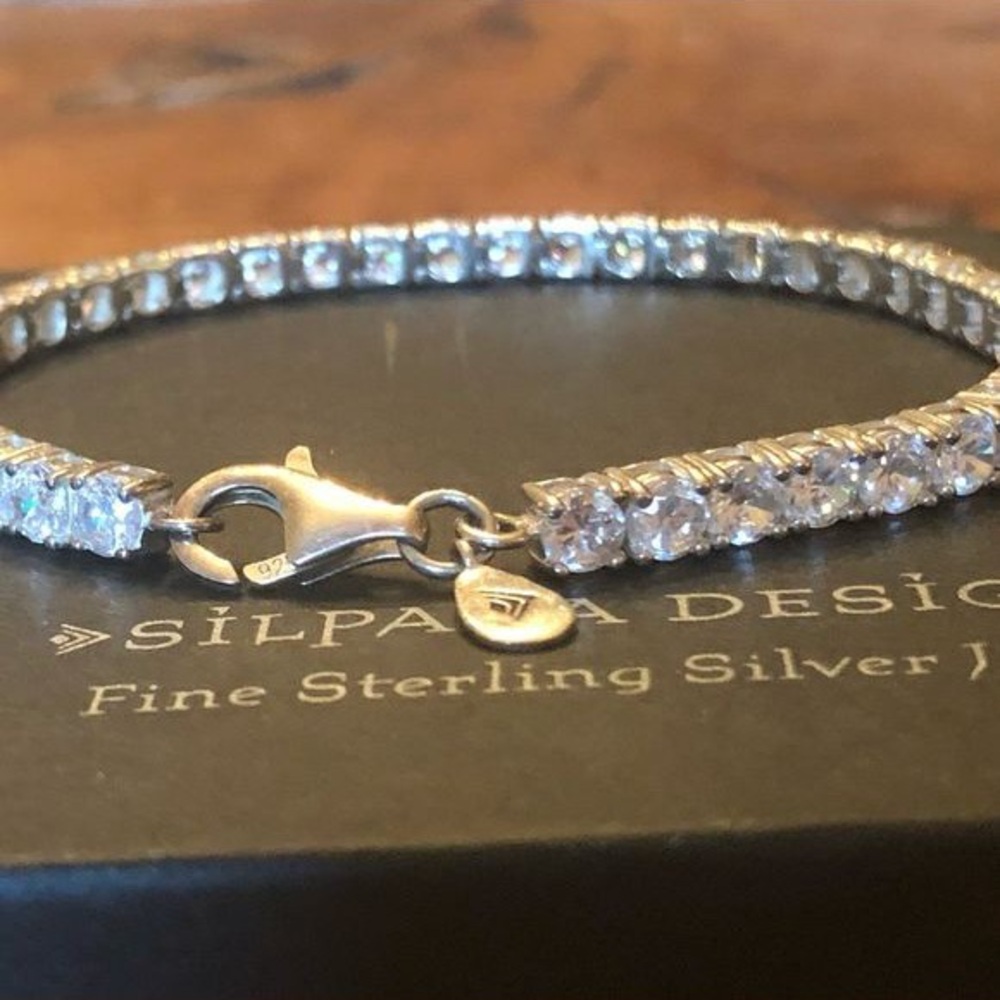 Sterling and CZ Tennis Bracelet